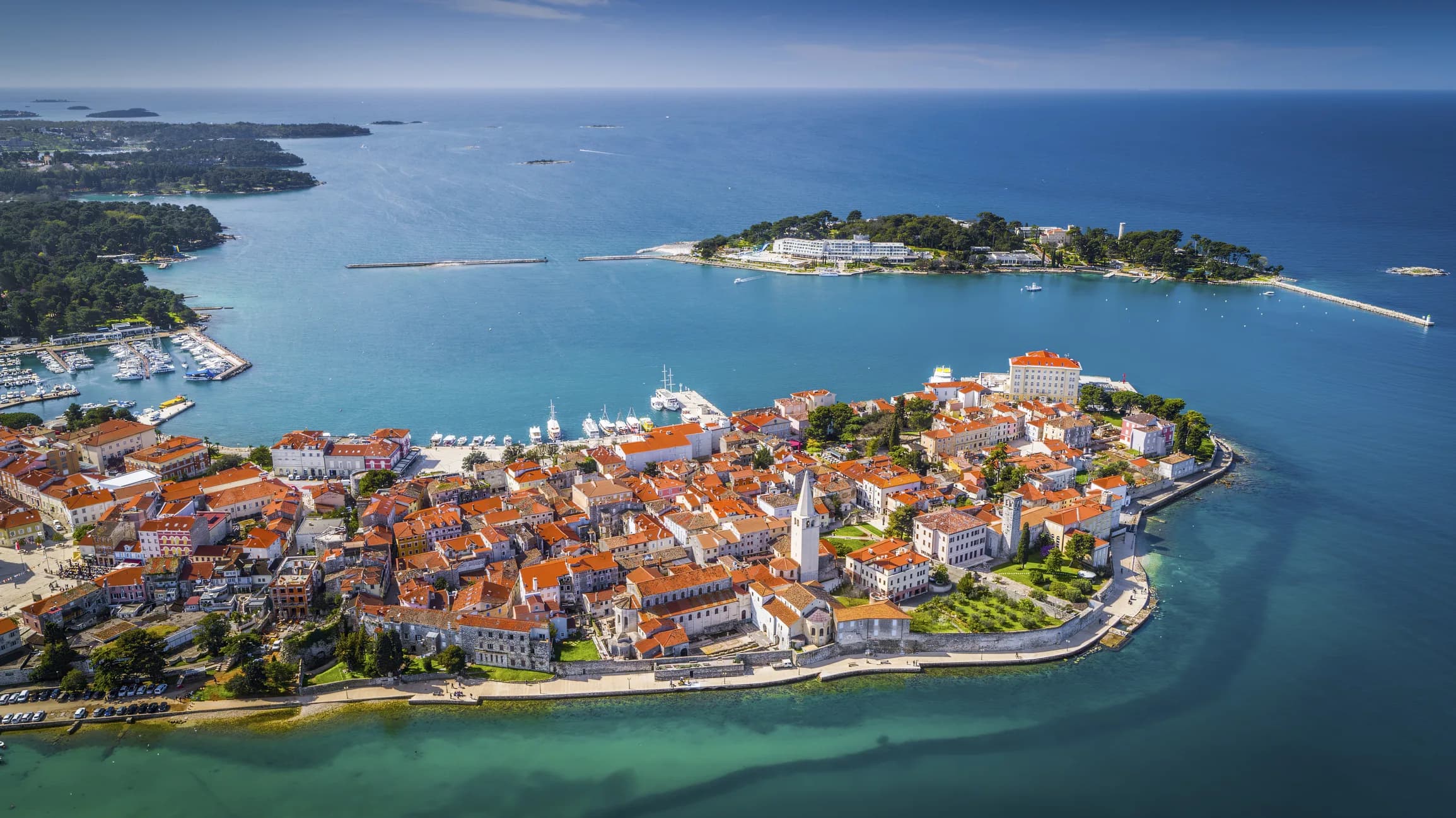 Adriatic coastline in Croatia