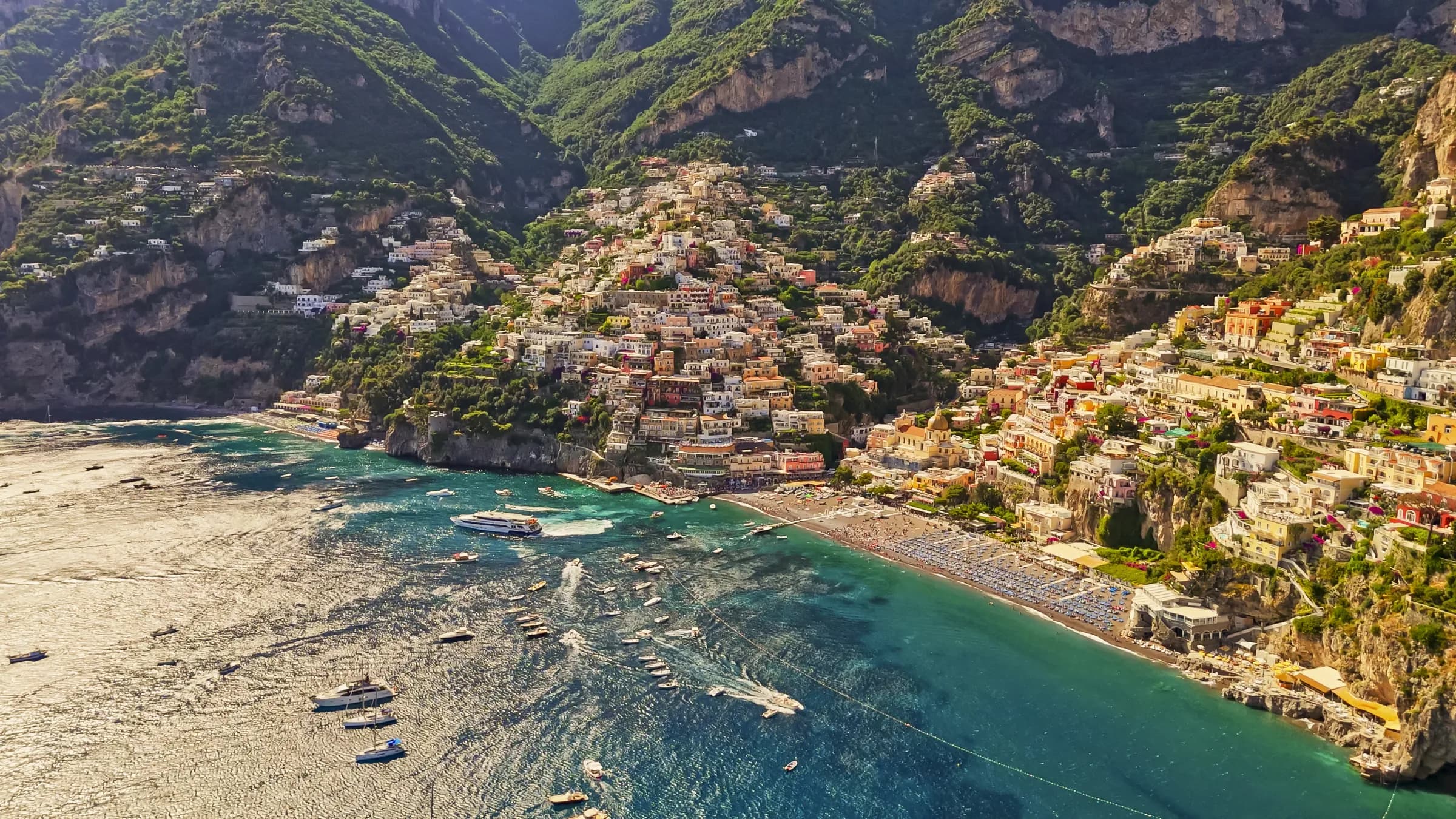 The cliffside village of Positano, Italy