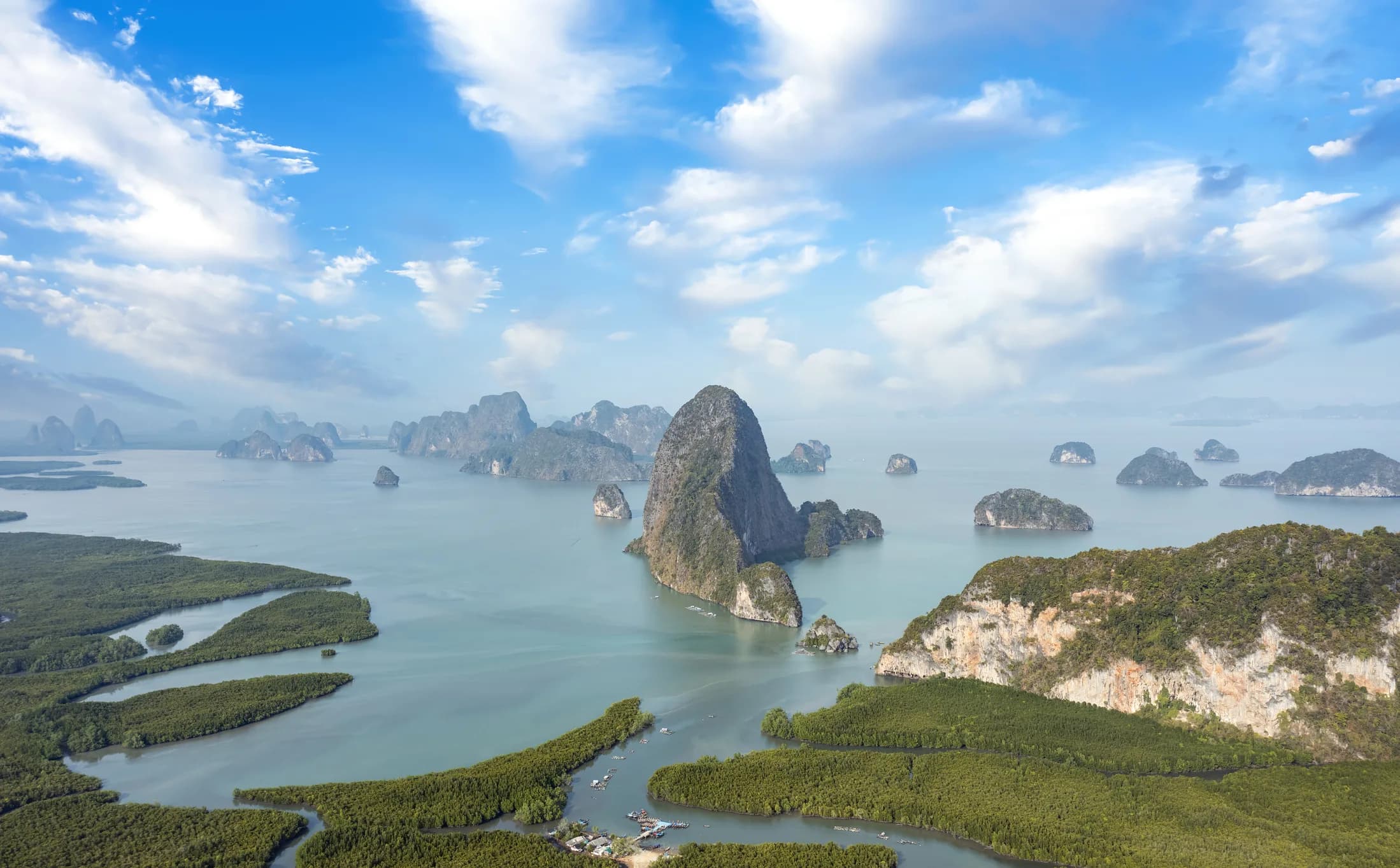 Limestone karsts in Phang Nga Bay, Thailand